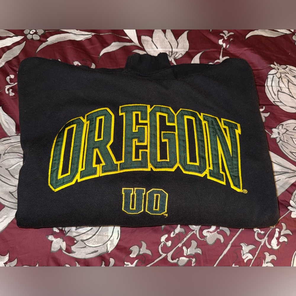 J. America Black and Yellow Oregon Hoodie